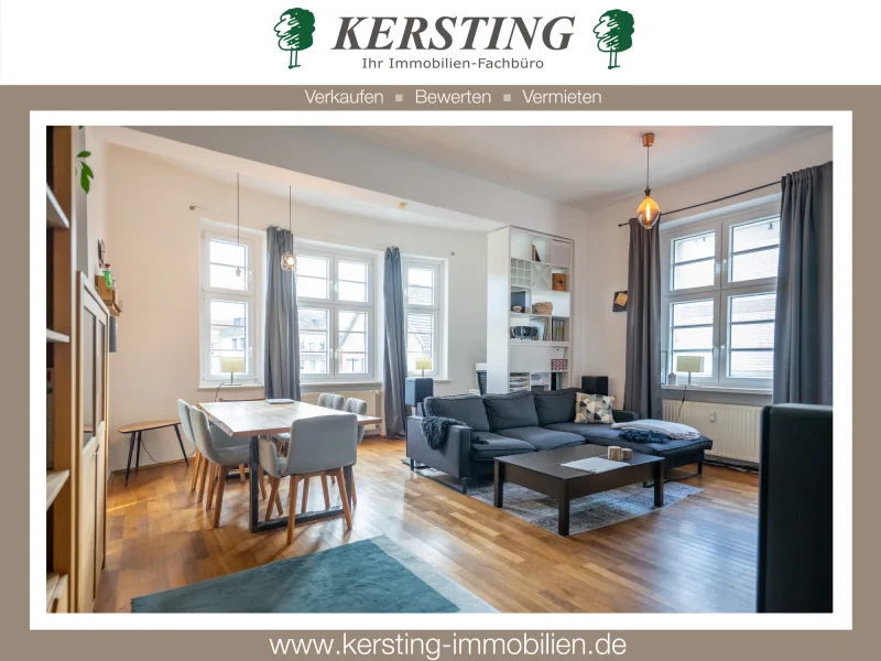 Krefeld - Uerdingen - Wohnung kaufen in Krefeld / Uerdingen - Krefeld-Uerdingen! 100m² Altbau-Juwel vor den Toren Düsseldorfs!