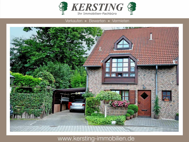 - Haus kaufen in Krefeld - Hochinteressante Einfamilien-Doppelhaushälfte mit wunderschöner Gartengestaltung in ruhiger Wohnlage
