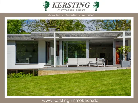 Krefeld Stadtwald - Haus kaufen in Krefeld / Bockum - Ihr Haus am See! Perfektionierter Bungalow in Krefelds Traumlage am Stadtwald!