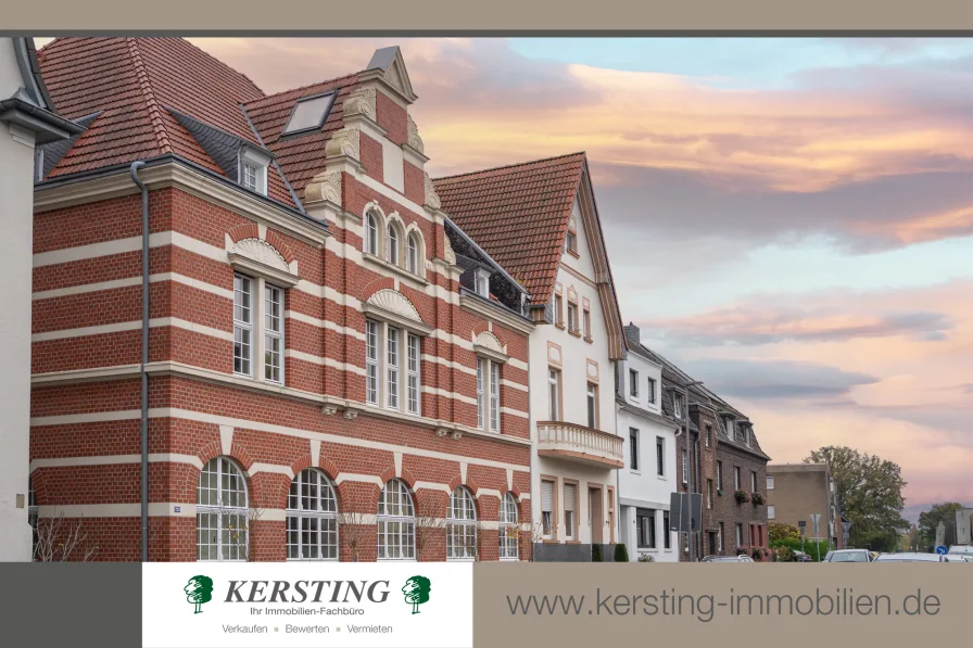 Krefeld Bockum - Wohnung kaufen in Krefeld - Attraktive & modernisierte Altbau-Perle im Erdgeschoss! Hohe Decken, besondere Stilelemente & Garten