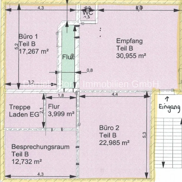 Grundriss Büro