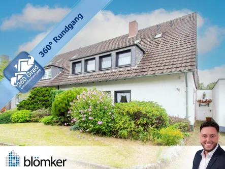 Titelbild  - Haus kaufen in Bottrop - Blömker! Einfamilienhaus in ruhiger und familienfreundlicher Lage mit Doppelgarage in BOT-Eigen!