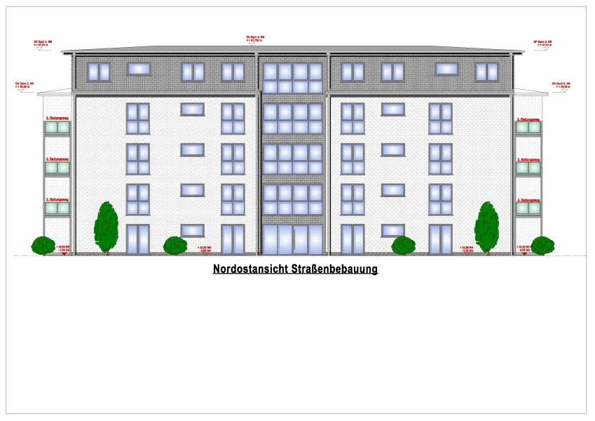 Lüderitzallee_Nordostansicht Straßenbebauung