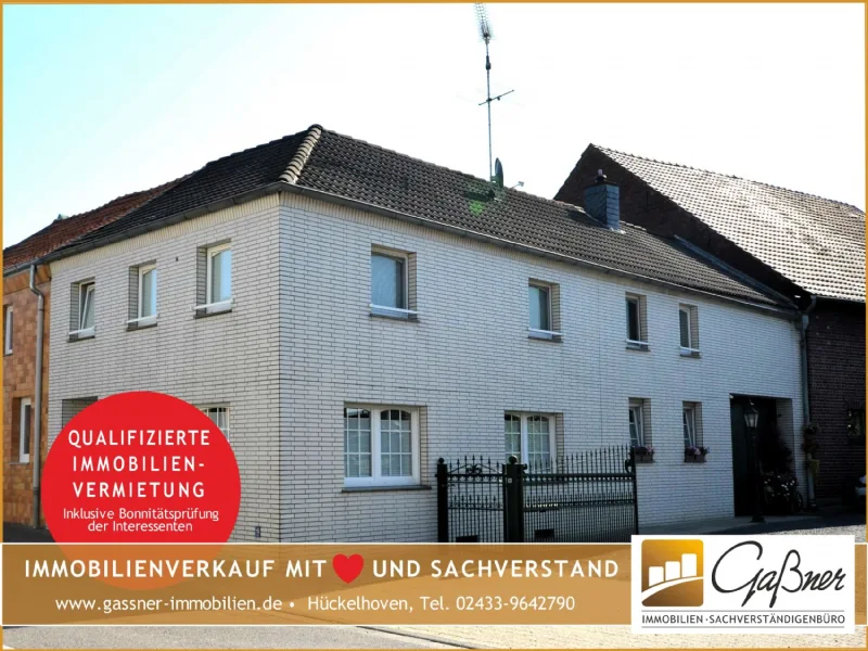  - Haus mieten in Hückelhoven-Ratheim - Einfamilienhaus zur Miete mit Innenhof und PKW-Stellplatz in Hückelhoven-Ratheim