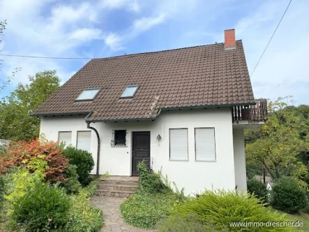 Frontansicht - Haus kaufen in Saarbrücken / Fechingen - Das Haus für die große Familie mit Einliegerwohnung, Garten, Terrasse und Doppelgarage