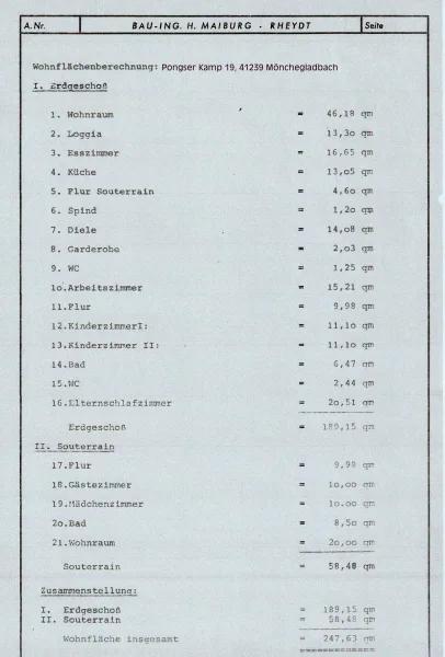 #745 Wohnflächenberechnung