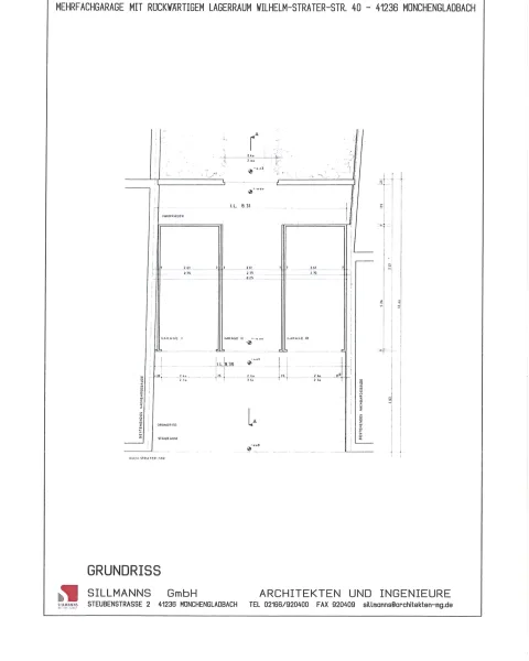 #800 Grundriss Garage