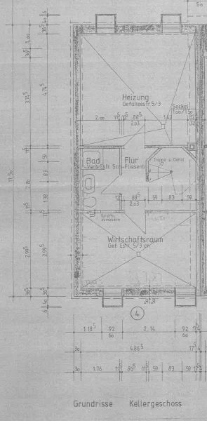 Grundriss Keller