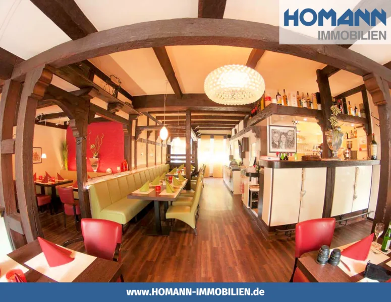 Panorama innen - Gastgewerbe/Hotel kaufen in Ennigerloh - Ennigerloh, gut gehendes Restaurant in bester Lage!
