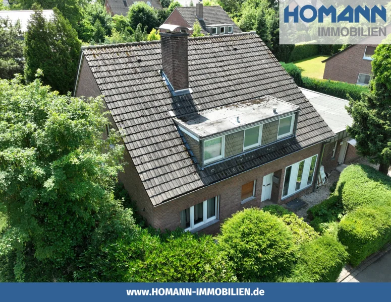  - Haus kaufen in Münster - 853 m² großes Grundstück mit sanierungsbedürftigem Haus in Münster-Rumphorst!