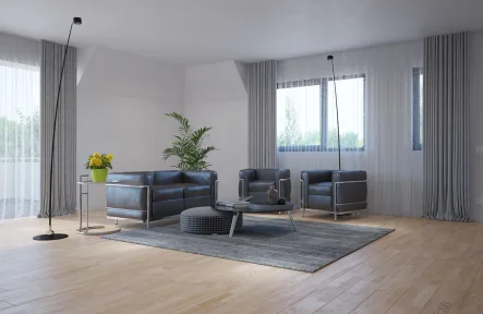 Visualisierung Wohnen - Wohnung kaufen in Münster - Traumimmobilie - Wohnen mit Stil in der Belle Etage!PROVISIONSFREI direkt vom Bauträger