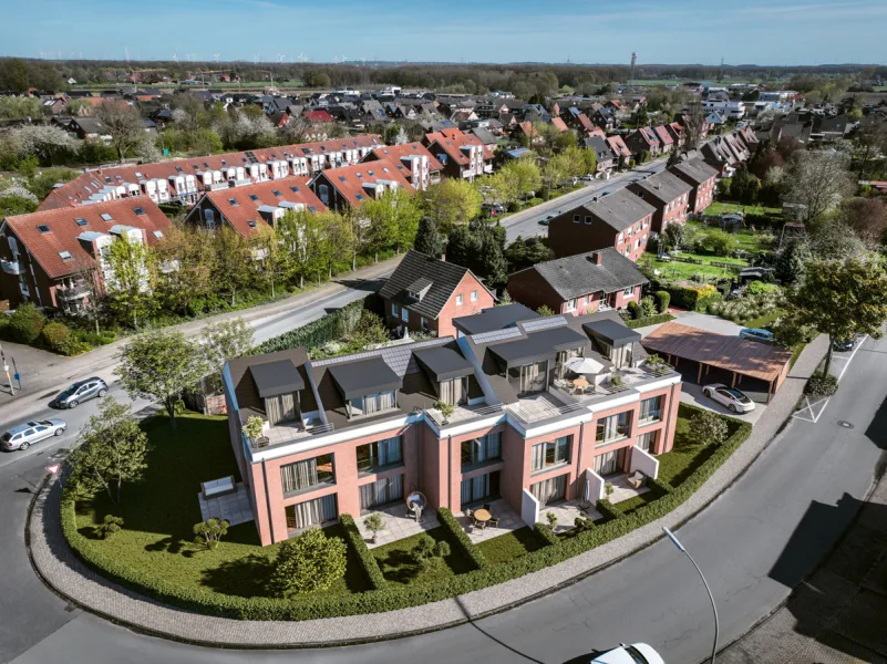 Visualisierung Objektansicht - Haus kaufen in Havixbeck - Feines, modernes Stadthaus mitten in Havixbeck