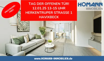 DG Wohnen mit Terrasse - Wohnung kaufen in Havixbeck - Schicke 3- Zimmer- Maisonettewohnung mit großer Dachterrasse in Havixbeck