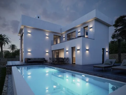  - Haus kaufen in Denia - Spanien: CASA CRISTINA -Freistehendes Einfamilienhaus mit Pool (Neubau-direkt vom Architekten)