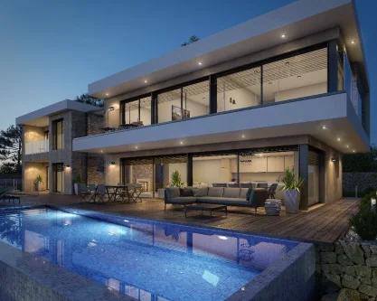  - Haus kaufen in Denia - Spanien, Costa Blanca: Casa Lorena, Freistehendes Einfamilienhaus mit Pool (Neubau-direkt vom Architekten)