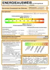 Energiekennziffer "F"  mit 168,30 kWh/(m²*a)