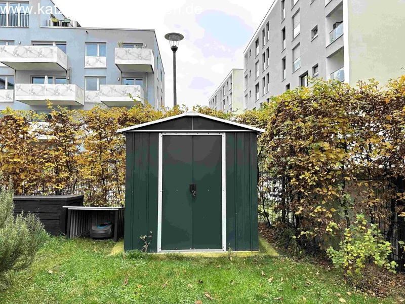 Gerätehaus im Kaufpreis enthalten