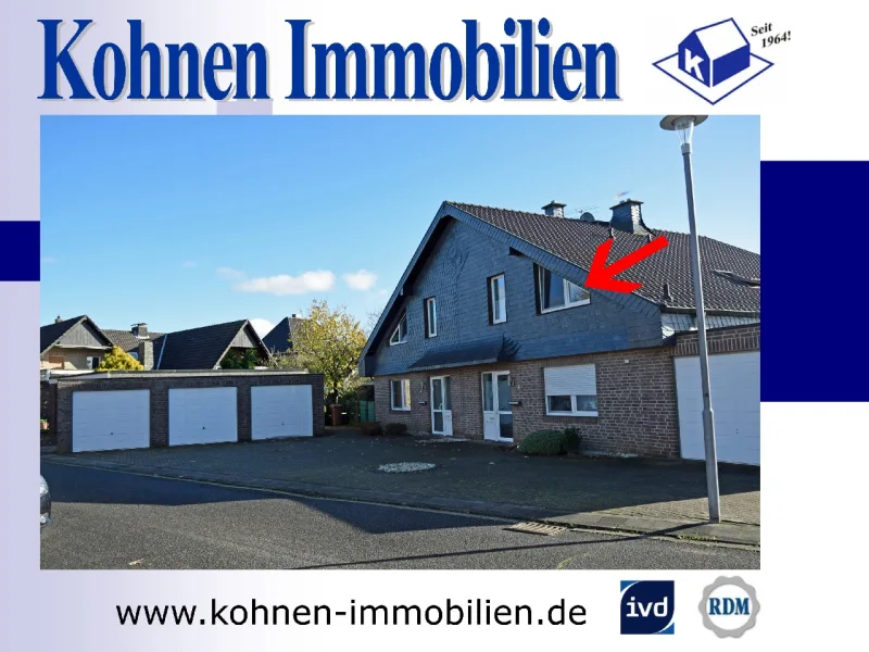  - Wohnung kaufen in Brüggen - Perfekt für Kapitalanlager: Vermietete 2-Zimmerwohnung mit Balkon im 4-Parteienhaus in 41379 Brüggen