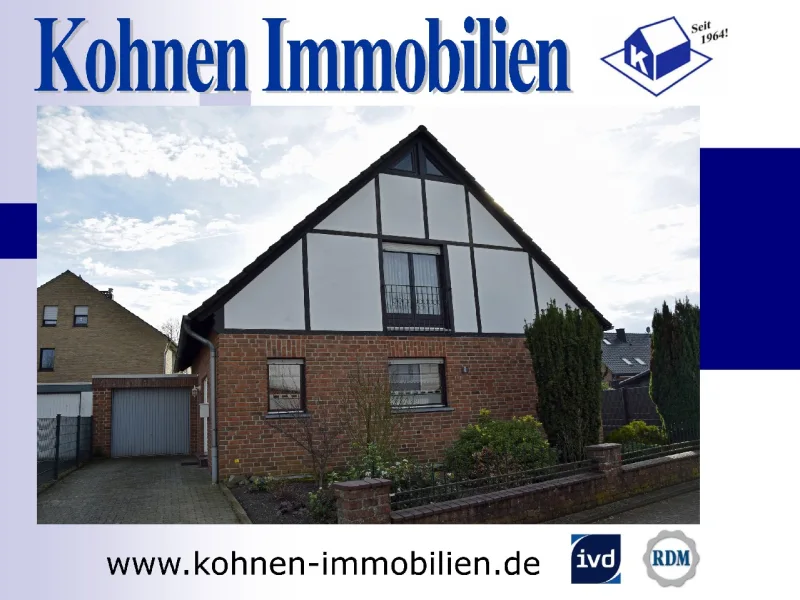 Frontansicht - Haus kaufen in Nettetal - Freistehendes Einfamilienhaus mit schöner Aufteilung in guter Wohnlage von 41334 Nettetal-Lobberich