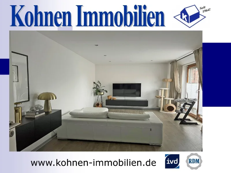  - Wohnung mieten in Schwalmtal - 2-Zimmer-Dachgeschosswohnung mit Balkon in ruhiger Lage von 41366 Schwalmtal-Amern