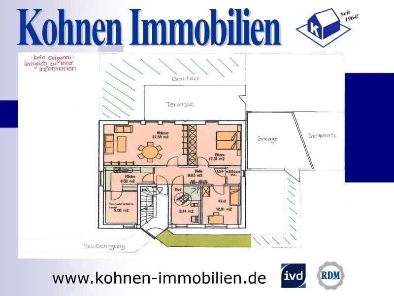 Grundriss - Wohnung kaufen in Nettetal - Zunächst als reine Kapitalanlage: Schöne, helle Wohnung in ruhiger Lage von 41334 Nettetal-Lobberich