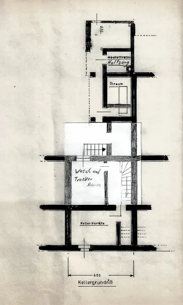 Skizze Kellergeschoss
