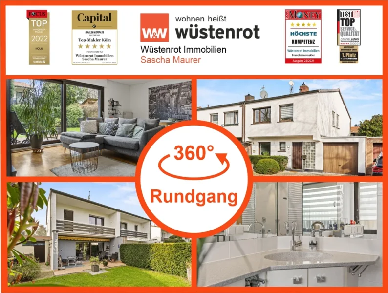 Startbild - Haus kaufen in Köln - Mit 3D u. Video: TOP-LAGE - Charmantes Einfamilienhaus mit modernem Flair und Gartenidylle in Rheinnähe