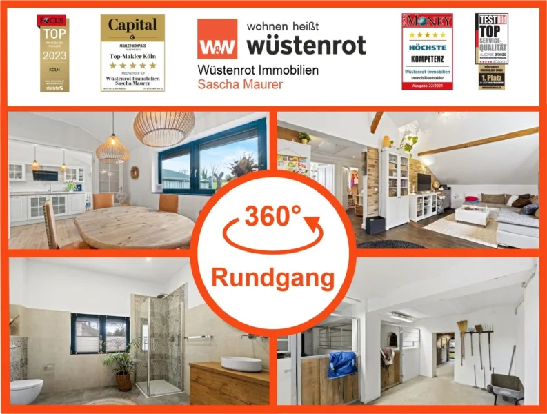 Startbild - Haus kaufen in Königswinter - Einzigartige und top moderne Immobilie für Pferdeliebhaber und das Mehrgenerationenwohnen!