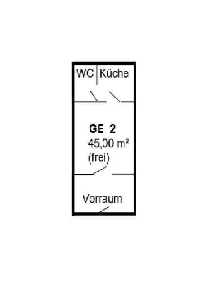 Grundriss GE 2 - Büro/Praxis mieten in Mansfeld - Attraktive Gewerbefläche mit Potenzial