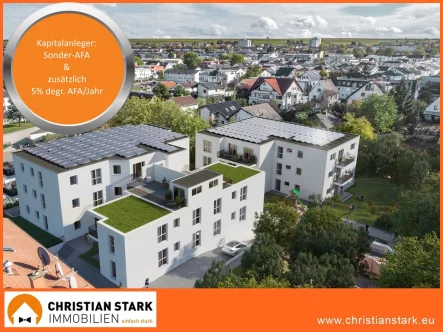 Luftansicht - Wohnung kaufen in Bad kreuznach - Provisionsfrei kaufen, fast ohne Energiekosten wohnen: luxuriöse 2- Zimmerwohnungen. 