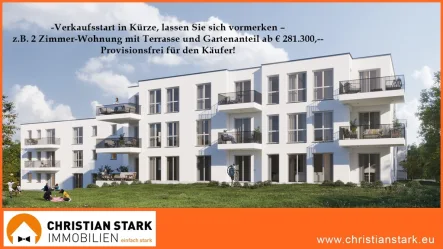 Frontansicht - Wohnung kaufen in Bad Kreuznach - Vorankündigung: in ruhiger Lage von Bad Kreuznach Süd- entsteht ein attraktives O-Energiehaus!