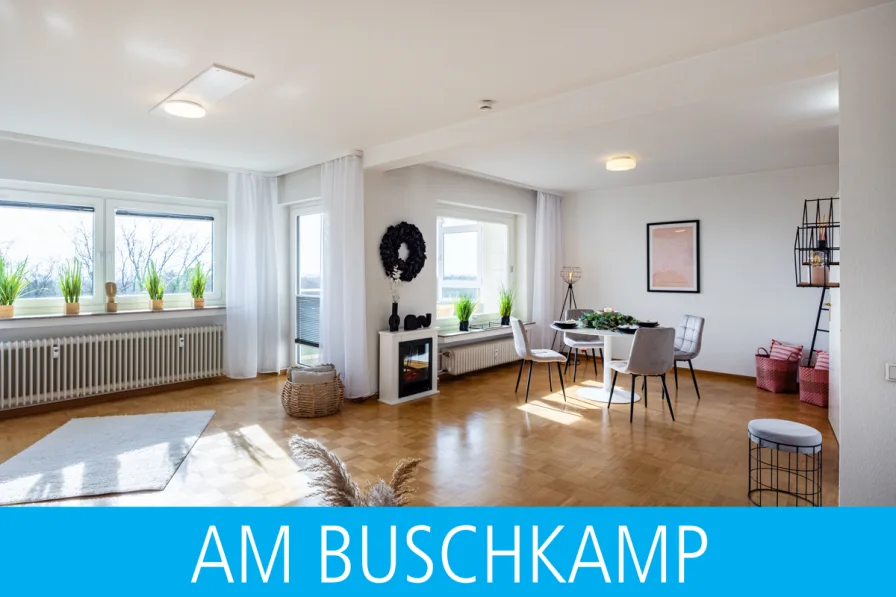 Titelbild mit Balken - Wohnung kaufen in BI-Senne - Komfortabel, großzügig, einfach gut!3-Zimmer-Eigentumswohnung mit Loggia