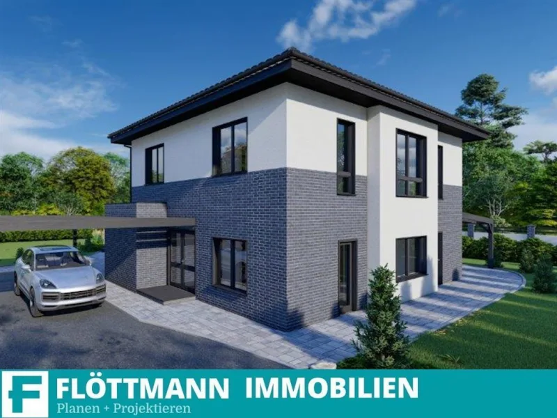 Musterhaus - Grundstück kaufen in Detmold - Traumhaus-Grundstück in familienfreundlicher Lage von Detmold-Diestelbruch!