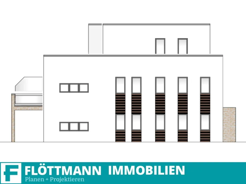 Ansicht - Wohnung kaufen in Bielefeld / Quelle - Ansprechende Neubau-Erdgeschosswohnung mit Gartenanteil in sehr guter Lage von Bielefeld-Quelle!