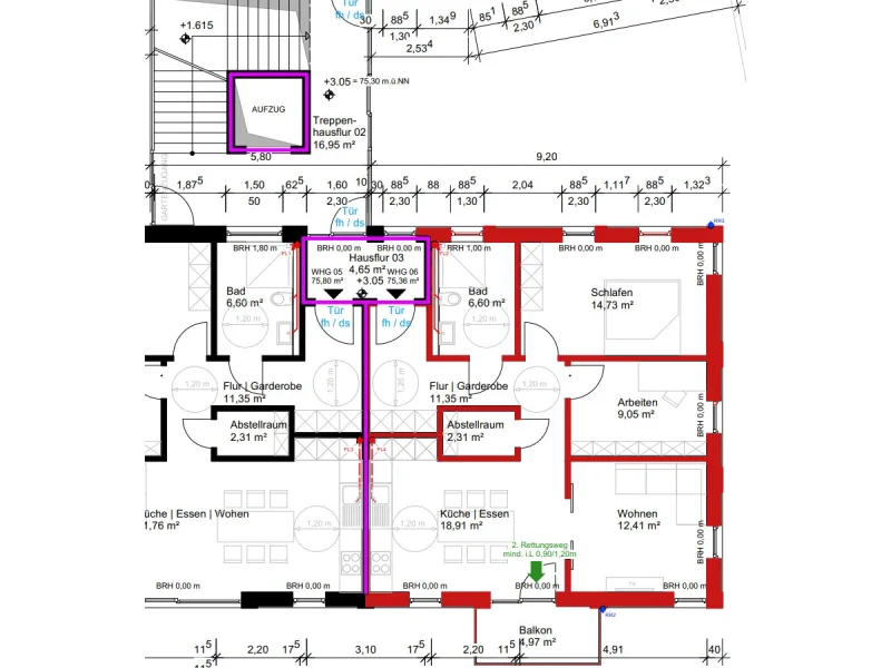 Wohnung Nr. 6 Obergeschoss