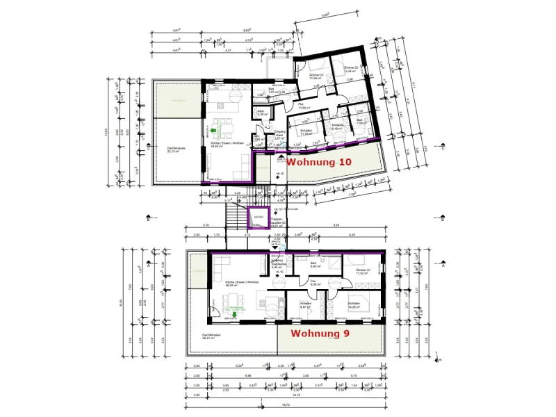 Grundriss Staffelgeschoss