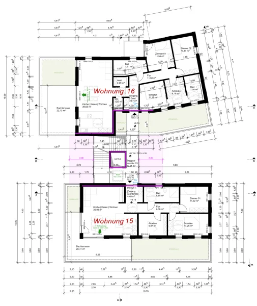 Staffelgeschoss Gesamtplan