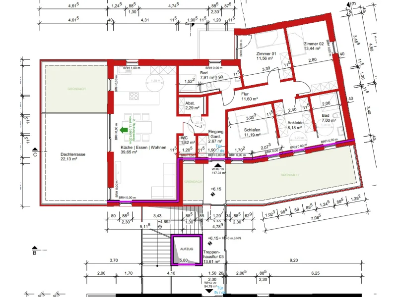 Grundriss Wohnung Nr. 10