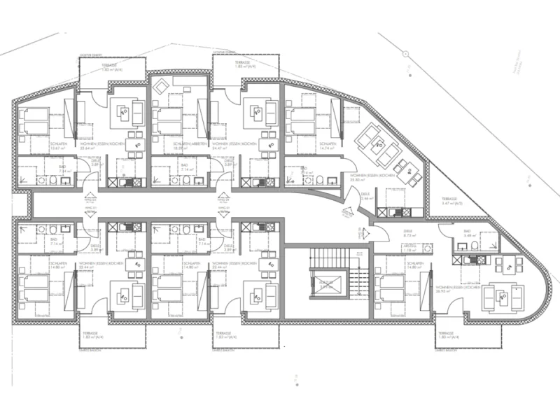 Obergeschosse 1-4