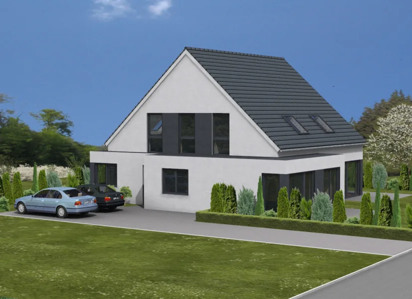 Visualisierung 1 - Haus kaufen in Bielefeld / Dornberg - Einfamilienhaus mit Einliegerwohnung