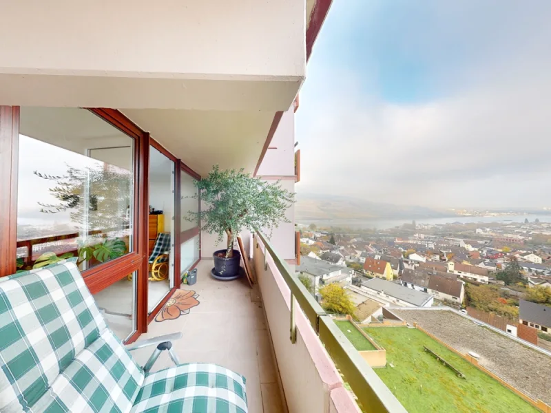 Balkon & Rheinblick - Wohnung kaufen in Bingen am Rhein - 2-Zimmer-Wohnung mit Rheinblick