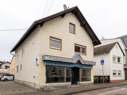 Ansicht Straße - Haus kaufen in Bingen - Wohn- und Geschäftshaus im Zentrum von Bingen-Büdesheim