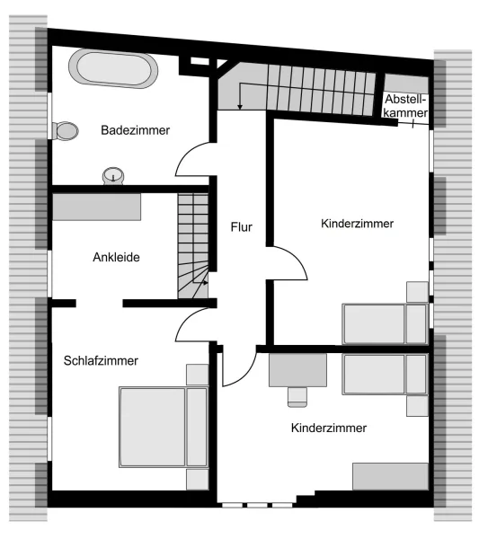 2. Obergeschoss Wohnhaus