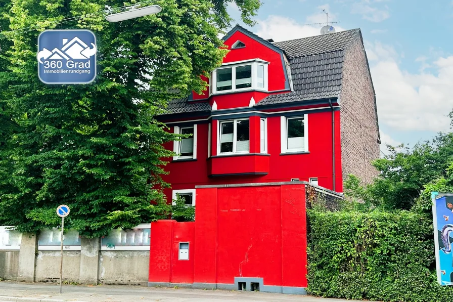 Vorderansicht - Haus kaufen in Bochum - Zwei auf einen Streich - Wohnen & Arbeitenin Wattenscheid