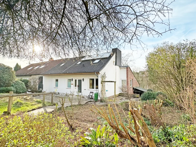 Ansicht  - Haus kaufen in Bochum - Gartenliebhaber trifft Charakterimmobiliein Stiepel