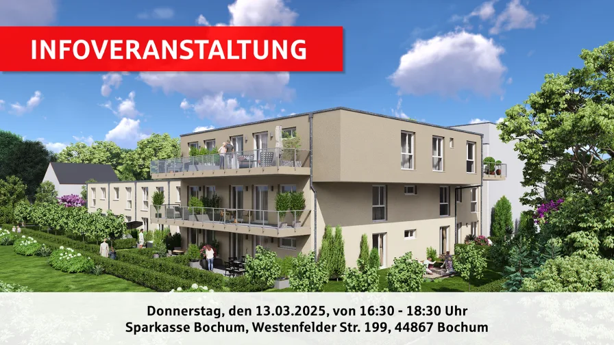 Einladung - Wohnung kaufen in Bochum / Höntrop - Mit dem Aufzug ganz nach oben und alles ist neu und schön