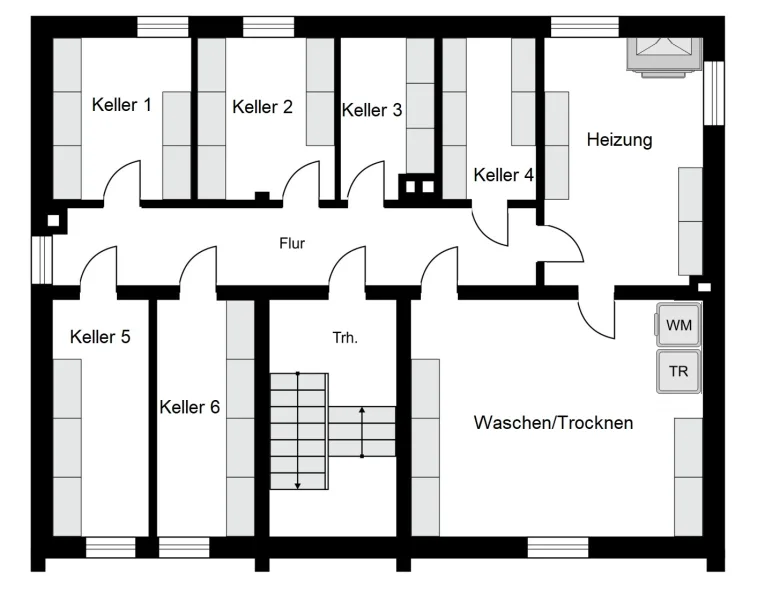 Kellergeschoss Hausnummer 6