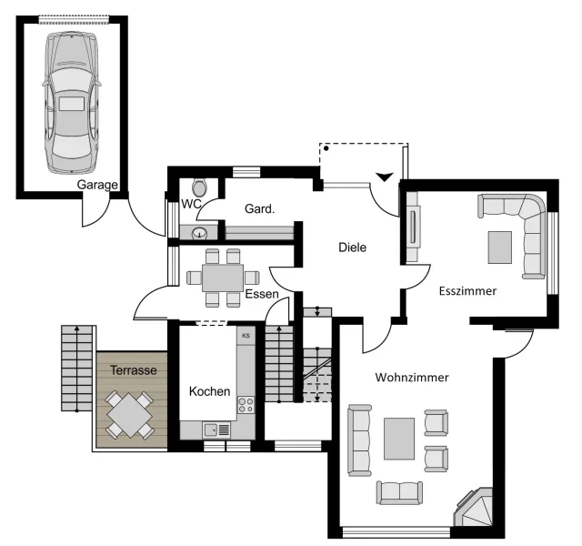 Grundriss Erdgeschoss