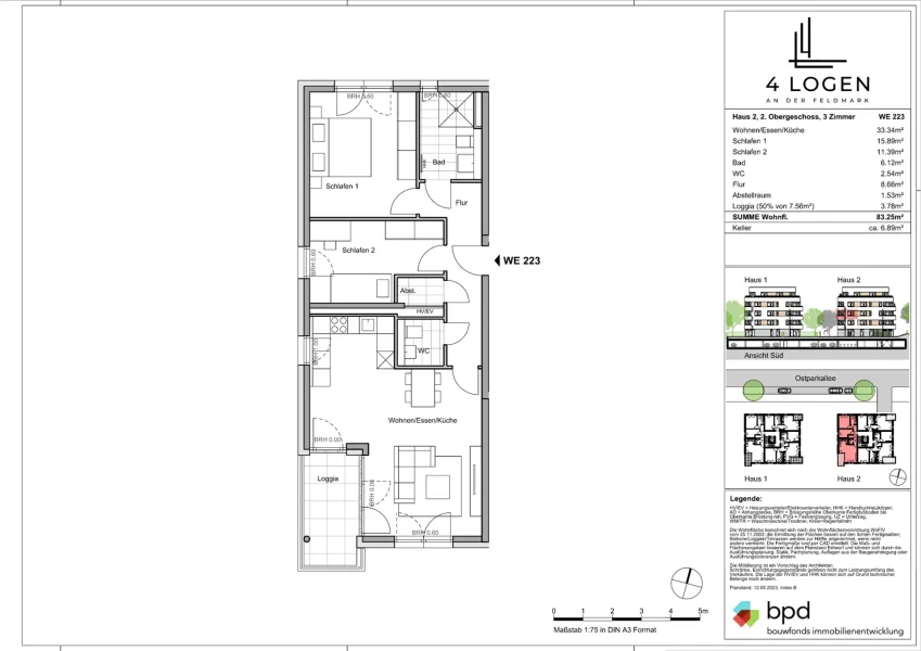 Grundriss WE223