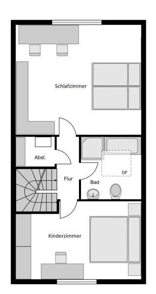 Grundriss Obergeschoss